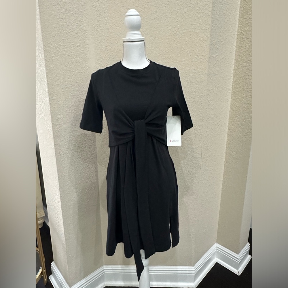 NWT - Lululemon Cotton Wrap-Front T-Shirt Dress